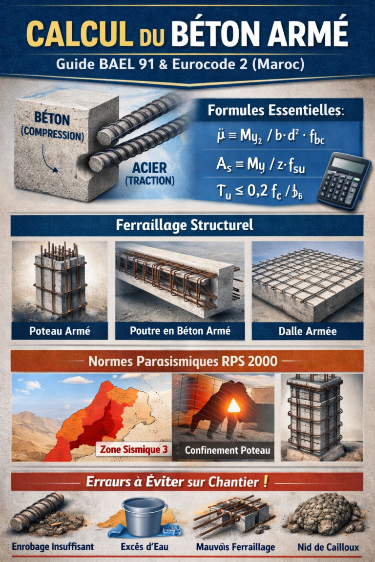 Calcul du Béton Armé et Ferraillage : Guide Complet pour les Professionnels du BTP